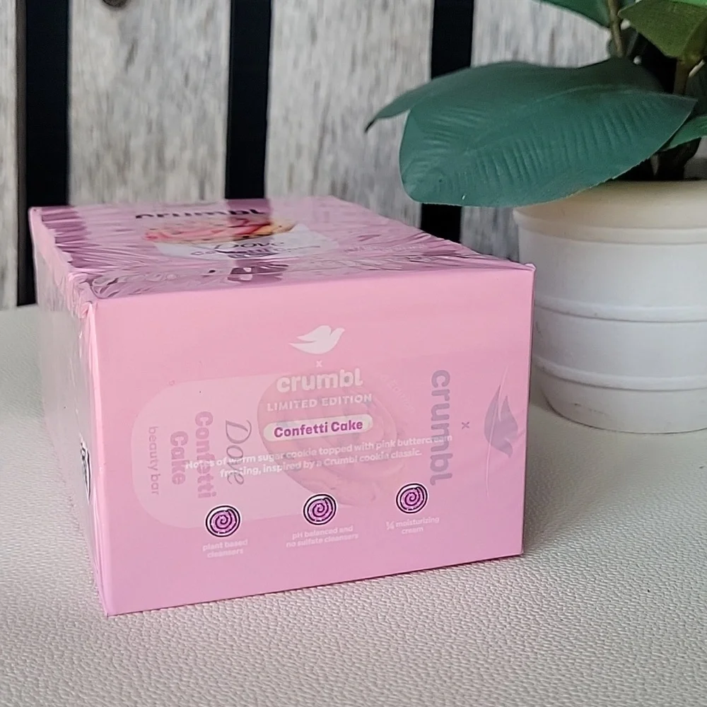 Crumbl × Dove Confetti Cake Body Bar 4 Pack - Pink - Picture 5 of 5